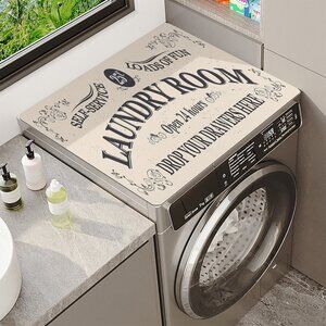 Washer & Dryer Top Cover Non-slip Dust-proof Protector Mat  23.6" x 19.7"